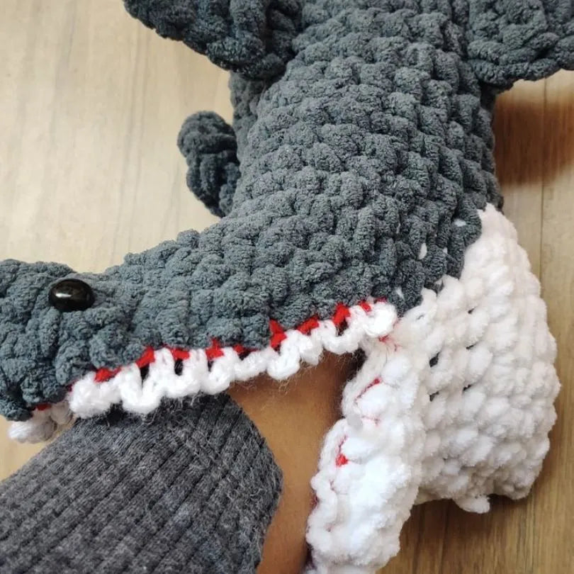 shark socks crochet pattern