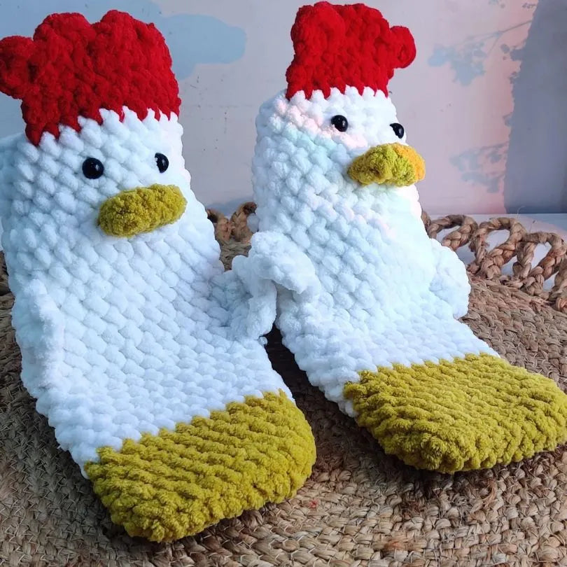 chicken socks crochet pattern