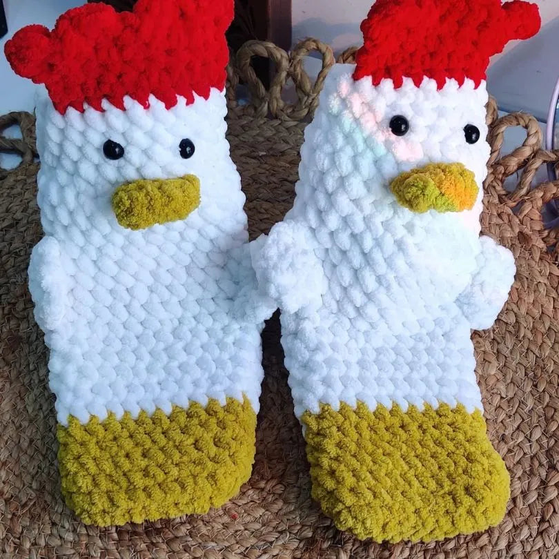 chicken socks crochet pattern