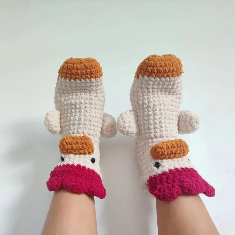 chicken socks crochet pattern