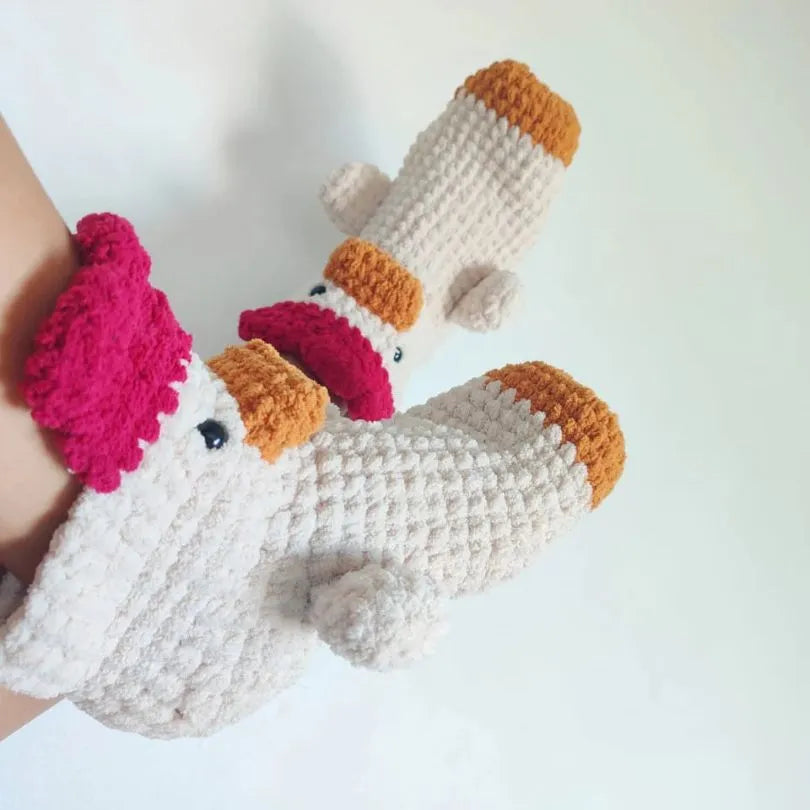 chicken socks crochet pattern